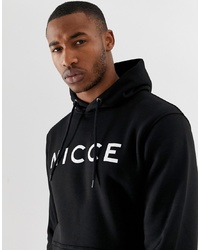 Nicce London Nicce Hoodie In Black With Logo