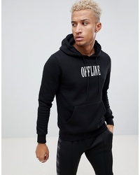 Night Addict Offline Embroidered Hoodie