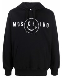 Moschino Smiley Logo Print Hoodie