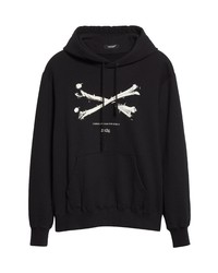 Undercover Teddy Cross Graphic Hoodie In Black At Nordstrom