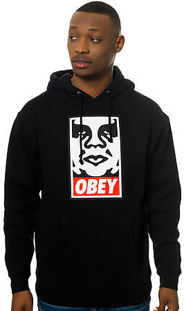 obey icon face hoodie