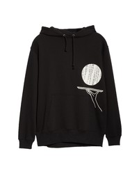 BEAMS T X Flagstuff Graphic Cotton Hoodie In Black At Nordstrom