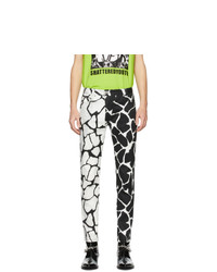Black and White Print Jeans