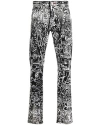 Philipp Plein All Over Graphic Print Jeans