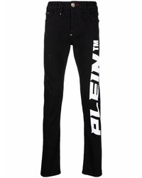 Philipp Plein Logo Straight Leg Jeans