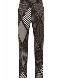 Dolce & Gabbana Multi Print Straight Leg Jeans