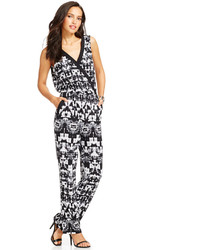 NY Collection Graphic Print Jumpsuit