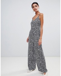 Warehouse Jumpsuit With O Ring Belt In Spiral Print