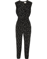 Band Of Outsiders Printed Silk Jumpsuit