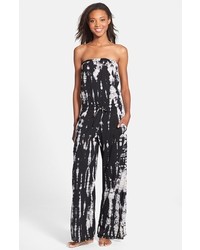 Hard Tail Strapless Drawstring Jumpsuit