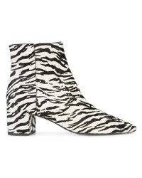 Saint Laurent Tiger Print Ankle Boots
