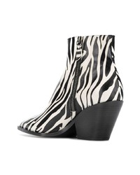 Casadei Zebra Print Boots