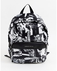 Versace Jeans Backpack With All Over Print