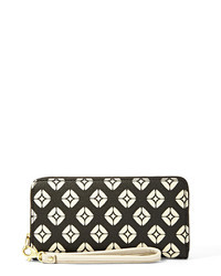 Black and White Print Leather Bag