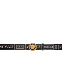 Versace Black And White Belt