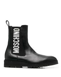 Moschino Side Logo Print Detail Ankle Boots