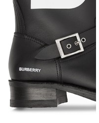 Burberry Tb Leather Biker Boots