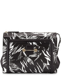 Jason Wu Daphne 2 Tropical Print Clutch Bag Black