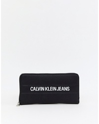 Calvin Klein Jeans Logo Zip Around Purse