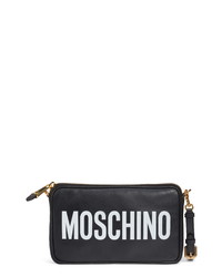 Moschino Logo Leather Pouch
