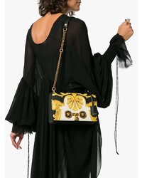 Versace Black And Gold Barocco Ss92 Shoulder Bag