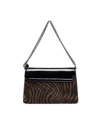 Givenchy Black G3 Zebra Print Patent Leather Bag