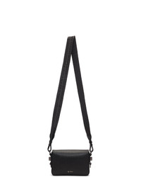 Off-White Black Mini Wavy Logo Flap Bag
