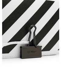 Off-White Diagonal Stripe Mini Crossbody Bag