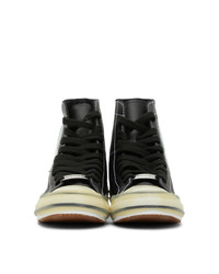 Palm Angels Black Palm Vulcanized High Sneakers