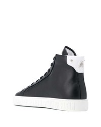 Philipp Plein Embroidered Skull High Top Sneakers