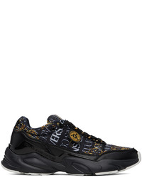 VERSACE JEANS COUTURE Black Wave Sneakers