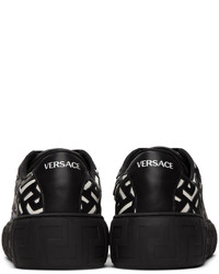 Versace Black White Greca Sneakers