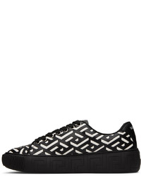 Versace Black White Greca Sneakers