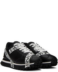 VERSACE JEANS COUTURE Black White Spyke Sneakers