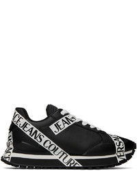 VERSACE JEANS COUTURE Black White Spyke Sneakers