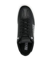 VERSACE JEANS COUTURE Logo Print Leather Sneakers