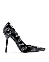 Vetements Black And White Star Wars Edition All Over Logo Heels