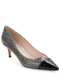 Kate Spade New York Marcella Printed Leather Point Toe Pumps