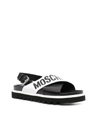 Moschino Cross Over Logo Sandals