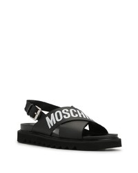 Moschino Logo Print Sandals