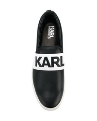 Karl Lagerfeld Logo Slip On Sneakers