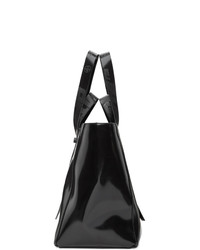 Off-White Black Leather Arrow Tote