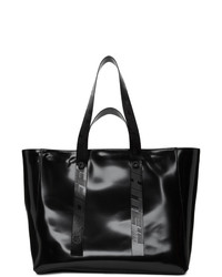 Off-White Black Leather Arrow Tote