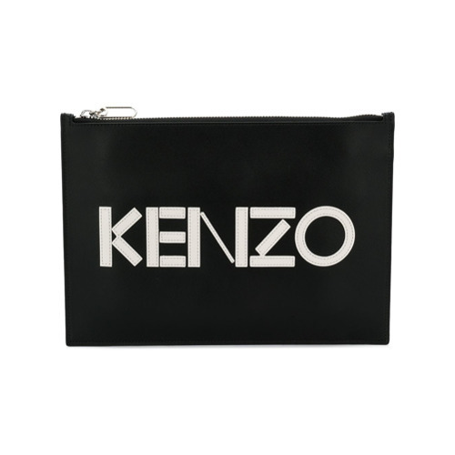 kenzo clutch bag leather
