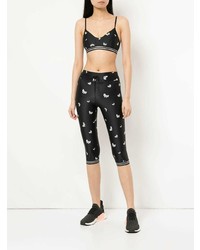 The Upside Bow Print Cropped Leggings