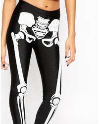 Asos Collection Halloween Leggings In Skeleton Print