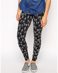 Worn By Halloween Dancing Skeletons All Over Print Leggings