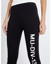 Musium Logo Print Skinny Stretch Jersey Leggings