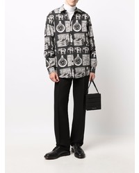 Waxman Brothers Artefact Print Cotton Shirt