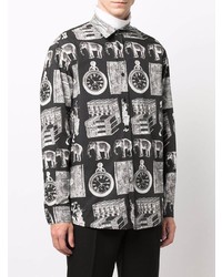 Waxman Brothers Artefact Print Cotton Shirt